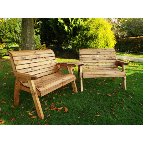 Dakota Fields Osborn Wooden Love Seat Wayfair.co.uk